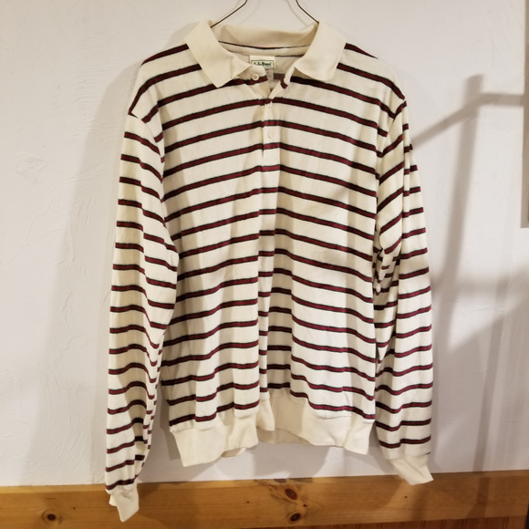 ll bean long sleeve polo